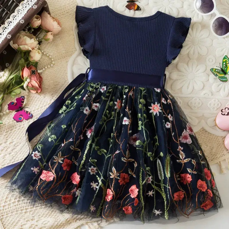 Maple Series Semi Party Dress - Navy Blue