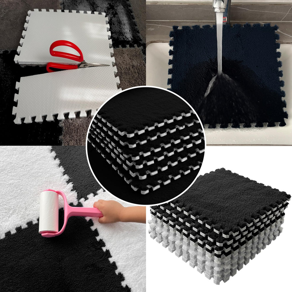 Moonpie Foam Splicing Tiles Carpet ( Set of 12)