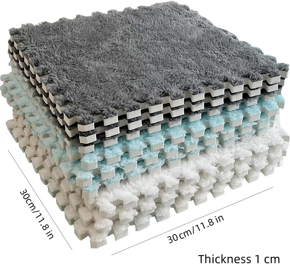 Moonpie Foam Splicing Tiles Carpet ( Set of 12)