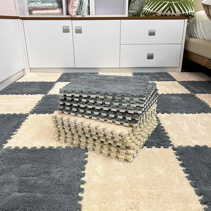 Moonpie Foam Splicing Tiles Carpet ( Set of 12)