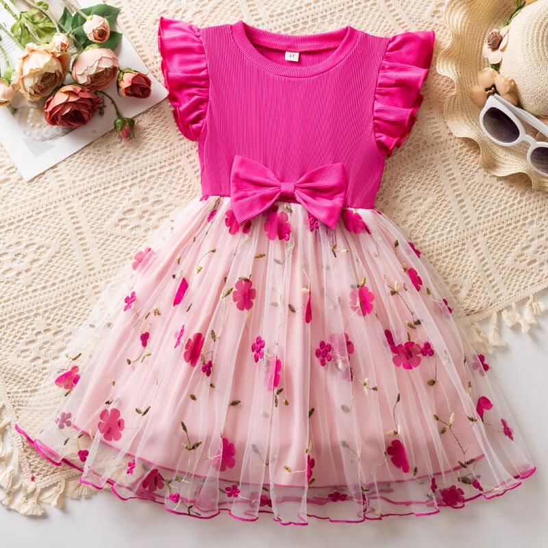 Moonpie Twinkle Tales Dress - Peony