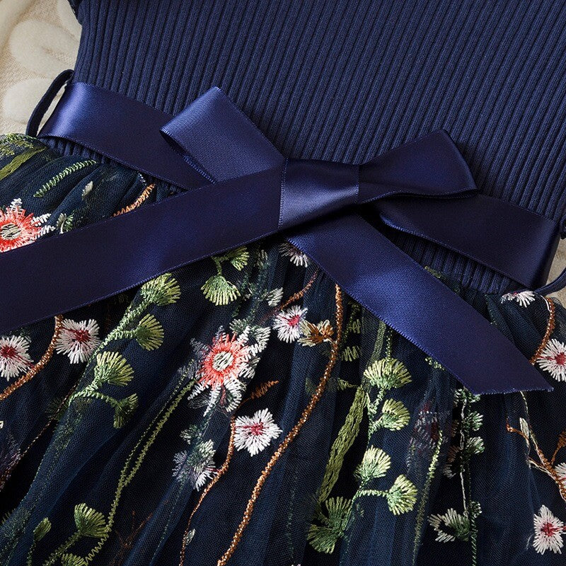Maple Series Semi Party Dress - Navy Blue
