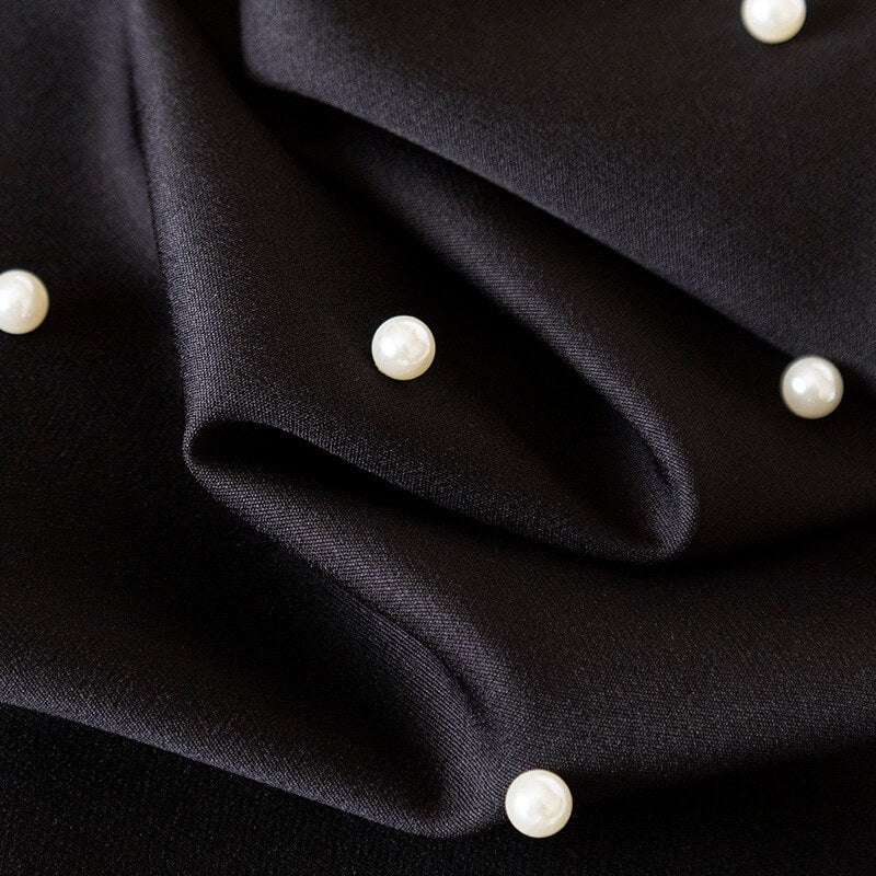 Bella Bow Charm Dress - Black