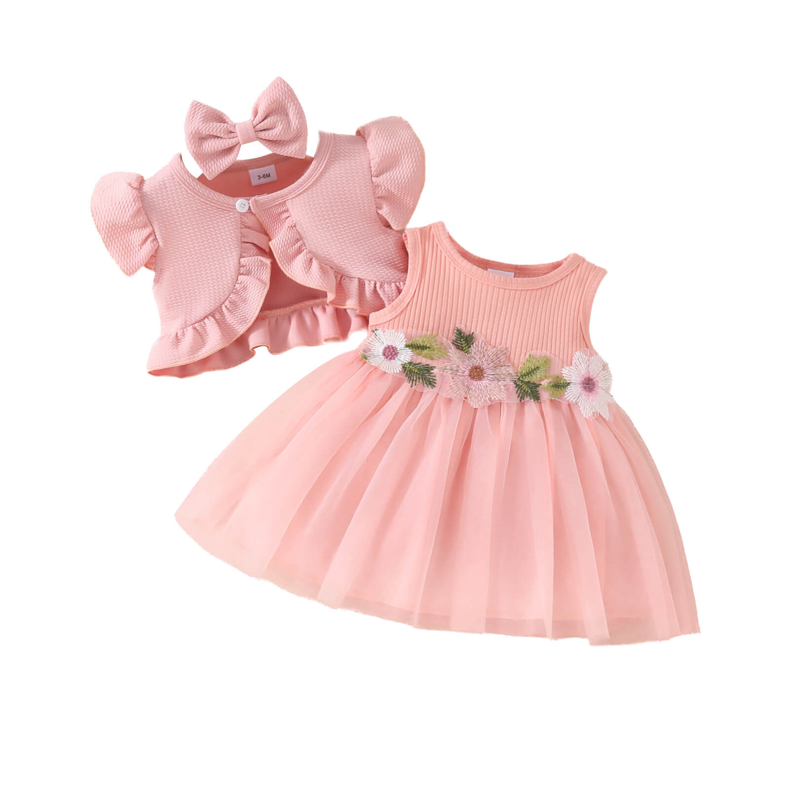 Sweet Peony Dress - Peach
